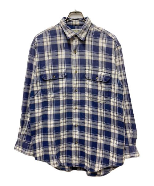 BANANA REPUBLIC（バナナリパブリック）BANANA REPUBLIC (バナナリパブリック) 90sチェックシャツ ブルー サイズ:Mの古着・服飾アイテム