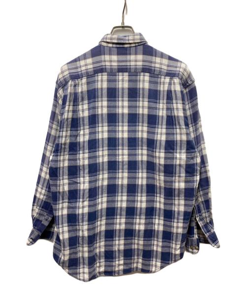 BANANA REPUBLIC（バナナリパブリック）BANANA REPUBLIC (バナナリパブリック) 90sチェックシャツ ブルー サイズ:Mの古着・服飾アイテム