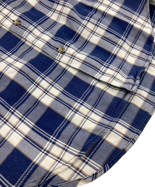 BANANA REPUBLIC（バナナリパブリック）BANANA REPUBLIC (バナナリパブリック) 90sチェックシャツ ブルー サイズ:Mの古着・服飾アイテム