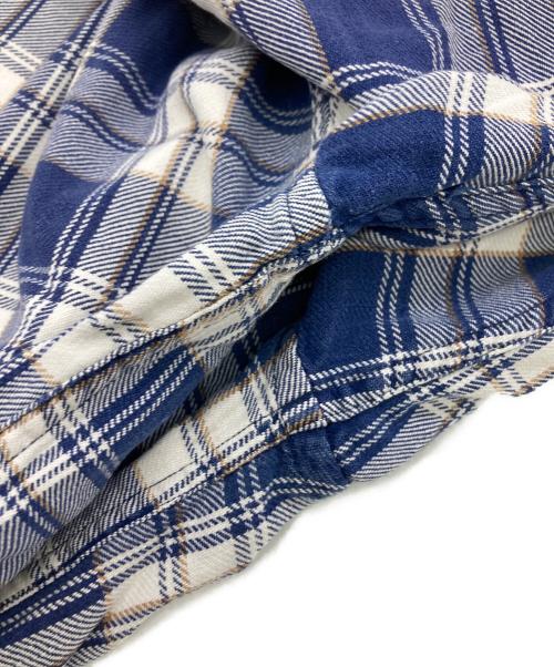 BANANA REPUBLIC（バナナリパブリック）BANANA REPUBLIC (バナナリパブリック) 90sチェックシャツ ブルー サイズ:Mの古着・服飾アイテム