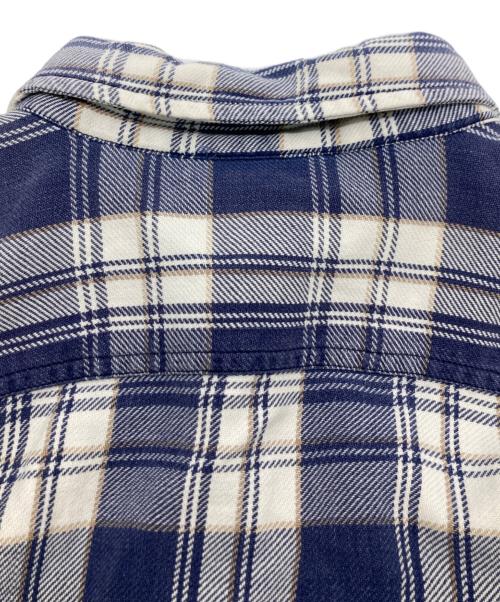 BANANA REPUBLIC（バナナリパブリック）BANANA REPUBLIC (バナナリパブリック) 90sチェックシャツ ブルー サイズ:Mの古着・服飾アイテム