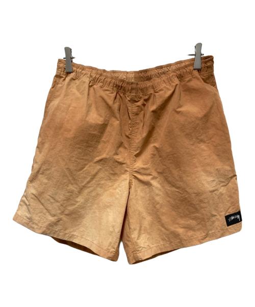 stussy（ステューシー）stussy (ステューシー) ナイロンハーフパンツ オレンジ サイズ:Mの古着・服飾アイテム