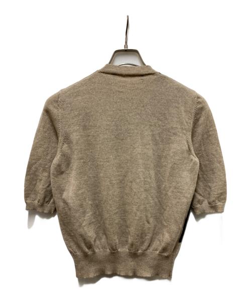 MARNI（マルニ）MARNI (マルニ) ショートスリーブニット ブラウン×ブラック サイズ:38の古着・服飾アイテム