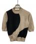 MARNI（マルニ）の古着「ショートスリーブニット」｜ブラウン×ブラック