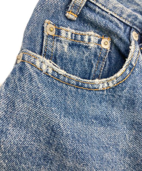 6(ROKU) BEAUTY&YOUTH（ロク ビューティーアンドユース）6(ROKU) BEAUTY&YOUTH (ロク ビューティーアンドユース) Time Machine DOCKING DENIM PANTS インディゴ×ブラウン サイズ:24の古着・服飾アイテム