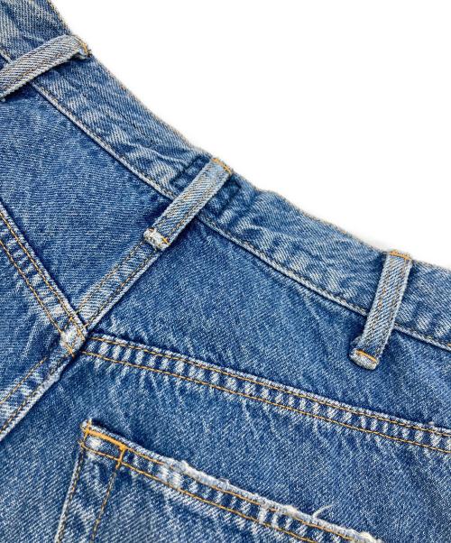 6(ROKU) BEAUTY&YOUTH（ロク ビューティーアンドユース）6(ROKU) BEAUTY&YOUTH (ロク ビューティーアンドユース) Time Machine DOCKING DENIM PANTS インディゴ×ブラウン サイズ:24の古着・服飾アイテム