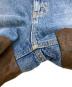 中古・古着 6(ROKU) BEAUTY&YOUTH (ロク ビューティーアンドユース) Time Machine DOCKING DENIM PANTS インディゴ×ブラウン サイズ:24：17000円