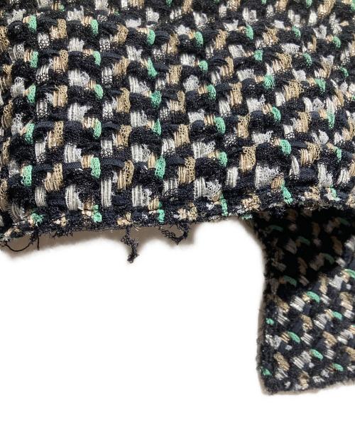 MARNI（マルニ）MARNI (マルニ) ツイードジャケット ブラック×グリーン サイズ:38の古着・服飾アイテム