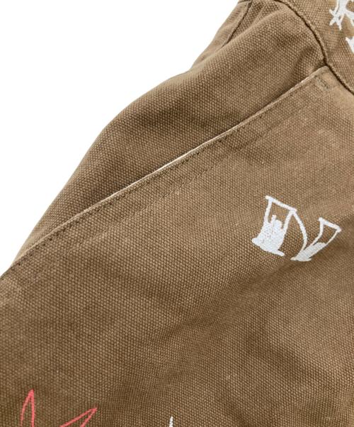 Knuth Marf（クヌースマーフ）Knuth Marf (クヌースマーフ) high waist tattoo pants/ハイウェストタトゥーパンツ ブラウン サイズ:sの古着・服飾アイテム