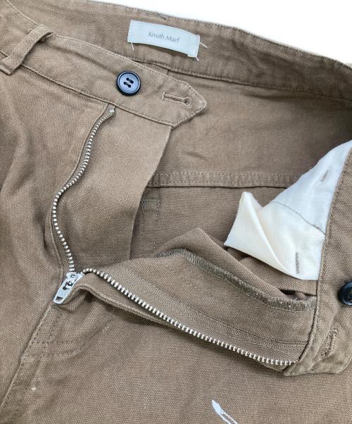 Knuth Marf（クヌースマーフ）Knuth Marf (クヌースマーフ) high waist tattoo pants/ハイウェストタトゥーパンツ ブラウン サイズ:sの古着・服飾アイテム