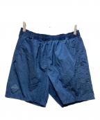 Bristolブリストル）の古着「BIG LOGO NYLON EASY SHORTS」｜ネイビー