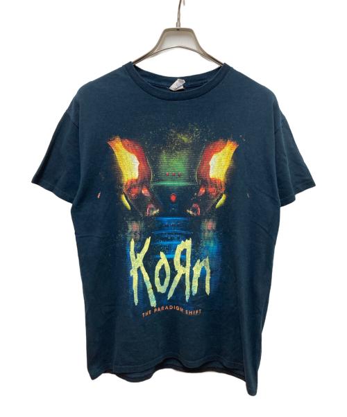 GILDAN（ギルダン）GILDAN (ギルダン) KORN 2014Tour バンドTシャツ ネイビー サイズ:Mの古着・服飾アイテム