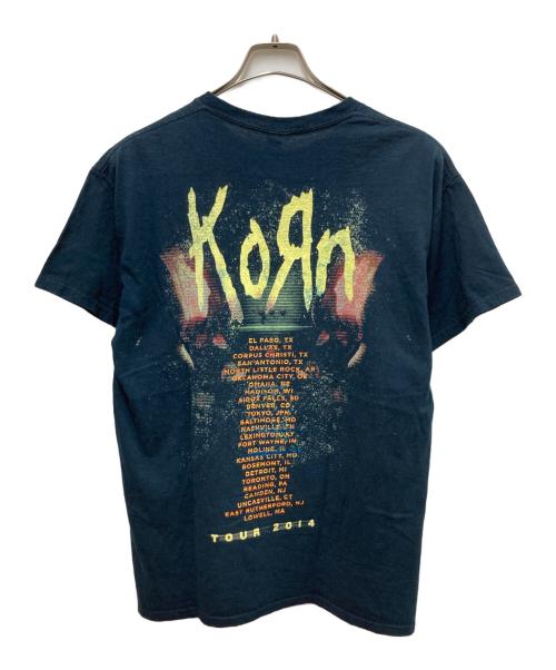 GILDAN（ギルダン）GILDAN (ギルダン) KORN 2014Tour バンドTシャツ ネイビー サイズ:Mの古着・服飾アイテム