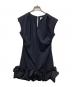 Lily Brown（リリーブラウン）の古着「Bubble Hem Stretch Dress」｜ネイビー