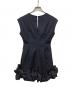 Lily Brown (リリーブラウン) Bubble Hem Stretch Dress ネイビー：6000円