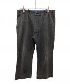 Barbe Bleueバルブ ブルー）の古着「50s-60sコットンストライプパンツ」｜ブラック