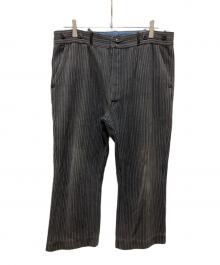 Barbe Bleue（バルブ ブルー）の古着「50s-60sコットンストライプパンツ」｜ブラック