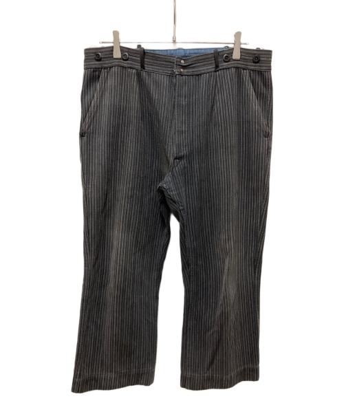 Barbe Bleue（バルブ ブルー）Barbe Bleue (バルブ ブルー) 50s-60sコットンストライプパンツ ブラック サイズ:不明の古着・服飾アイテム
