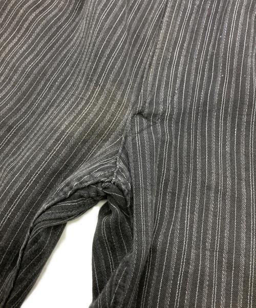 Barbe Bleue（バルブ ブルー）Barbe Bleue (バルブ ブルー) 50s-60sコットンストライプパンツ ブラック サイズ:不明の古着・服飾アイテム