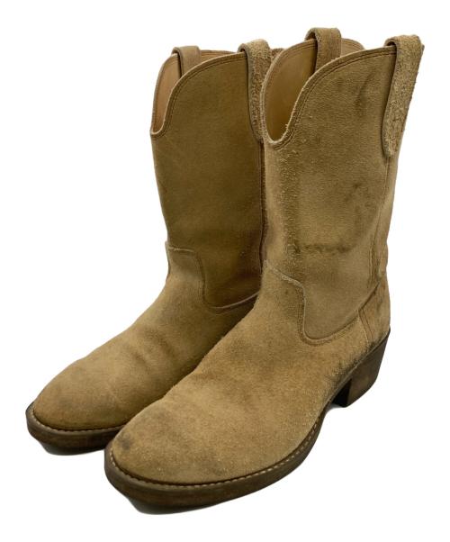 GEORGIA GIANT（ジョージアジャイアント）GEORGIA GIANT (ジョージアジャイアント) スウェードペコスタイプブーツ ベージュ サイズ:7 1/2の古着・服飾アイテム