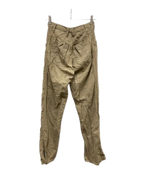 DIESEL（ディーゼル）DIESEL (ディーゼル) ブーツカットストレートパンツ ベージュ サイズ:W29の古着・服飾アイテム
