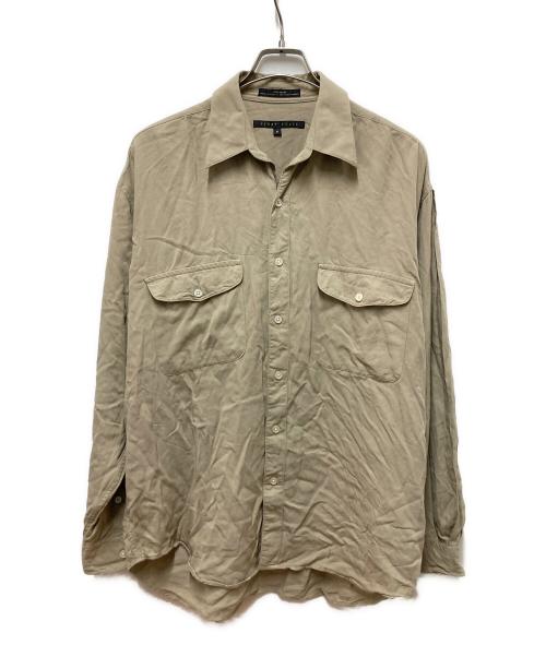 PERRY ELLIS（ペリーエリス）PERRY ELLIS (ペリーエリス) レーヨンシャツ ベージュ サイズ:Mの古着・服飾アイテム