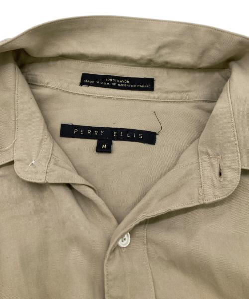 PERRY ELLIS（ペリーエリス）PERRY ELLIS (ペリーエリス) レーヨンシャツ ベージュ サイズ:Mの古着・服飾アイテム