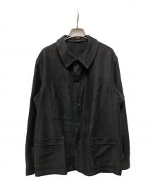 MONT ROUGE（モンルージュ）の古着「ブラックモールスキンジャケット」｜ブラック