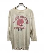 Championチャンピオン）の古着「70-80sフットボールTシャツ」｜ベージュ