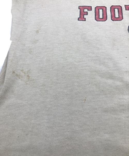 Champion（チャンピオン）Champion (チャンピオン) 70-80sフットボールTシャツ ベージュ サイズ:Mの古着・服飾アイテム