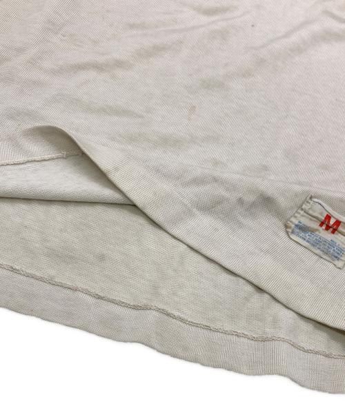 Champion（チャンピオン）Champion (チャンピオン) 70-80sフットボールTシャツ ベージュ サイズ:Mの古着・服飾アイテム