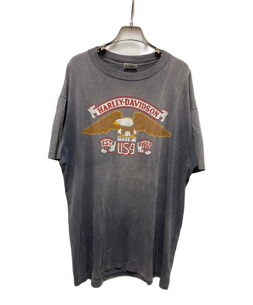 HARLEY-DAVIDSON（ハーレーダビッドソン）HARLEY-DAVIDSON (ハーレーダビッドソン) 80s-イーグルプリントTシャツ グレー サイズ:	SIZE XLの古着・服飾アイテム