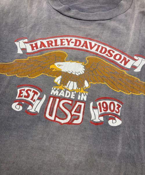 HARLEY-DAVIDSON（ハーレーダビッドソン）HARLEY-DAVIDSON (ハーレーダビッドソン) 80s-イーグルプリントTシャツ グレー サイズ:	SIZE XLの古着・服飾アイテム