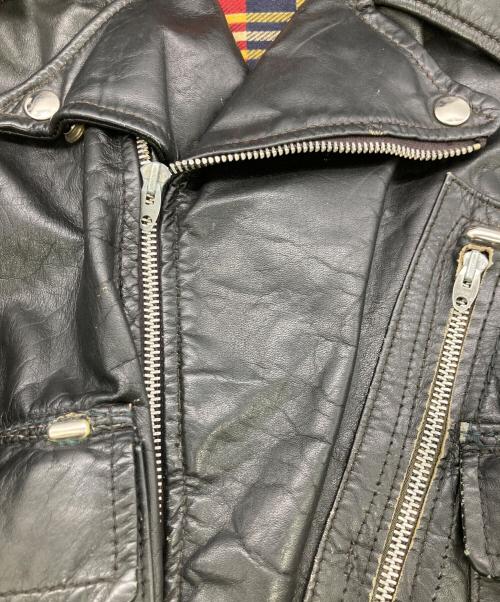 British Cycle Leathers（ブリティッシュサイクルレザーズ）British Cycle Leathers (ブリティッシュサイクルレザーズ) 70sライダースジャケット ブラック サイズ:不明の古着・服飾アイテム