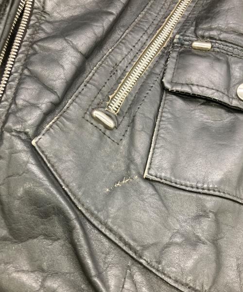 British Cycle Leathers（ブリティッシュサイクルレザーズ）British Cycle Leathers (ブリティッシュサイクルレザーズ) 70sライダースジャケット ブラック サイズ:不明の古着・服飾アイテム