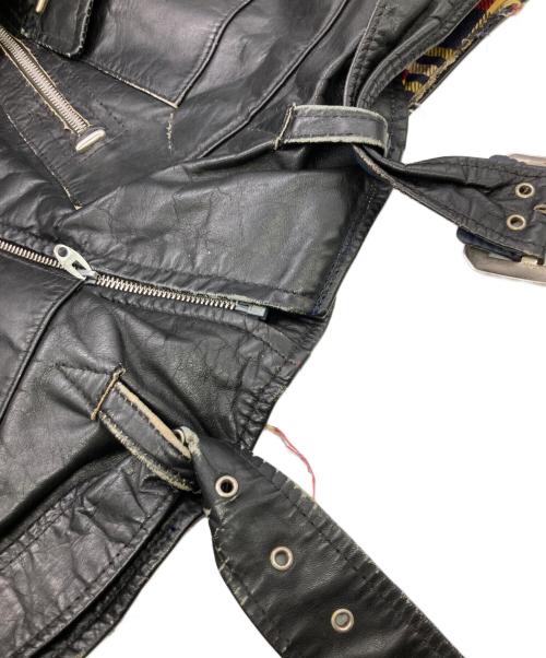 British Cycle Leathers（ブリティッシュサイクルレザーズ）British Cycle Leathers (ブリティッシュサイクルレザーズ) 70sライダースジャケット ブラック サイズ:不明の古着・服飾アイテム
