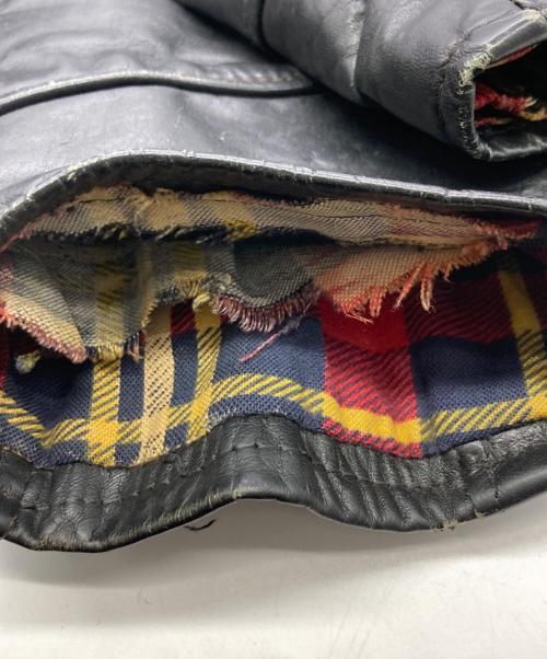 British Cycle Leathers（ブリティッシュサイクルレザーズ）British Cycle Leathers (ブリティッシュサイクルレザーズ) 70sライダースジャケット ブラック サイズ:不明の古着・服飾アイテム