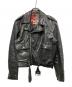 British Cycle Leathers（ブリティッシュサイクルレザーズ）の古着「70sライダースジャケット」｜ブラック