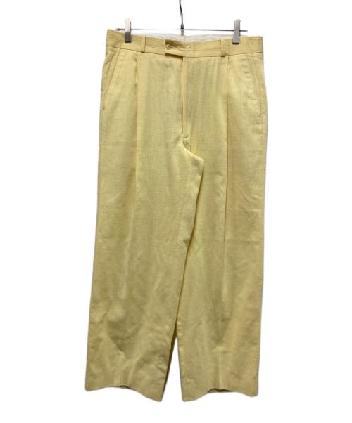USED（ユーズド）USED (ユーズド) タックワイドパンツ イエロー サイズ:-の古着・服飾アイテム