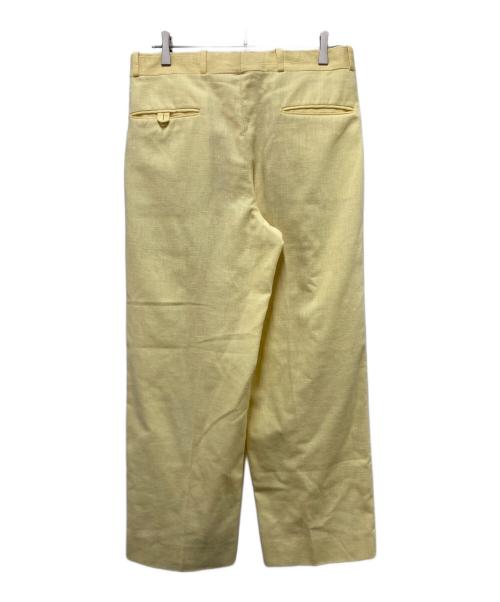 USED（ユーズド）USED (ユーズド) タックワイドパンツ イエロー サイズ:-の古着・服飾アイテム