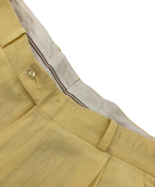 USED（ユーズド）USED (ユーズド) タックワイドパンツ イエロー サイズ:-の古着・服飾アイテム