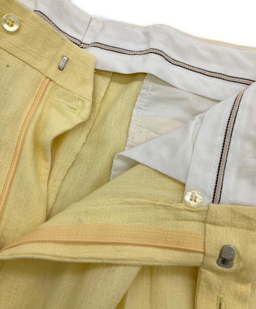 USED（ユーズド）USED (ユーズド) タックワイドパンツ イエロー サイズ:-の古着・服飾アイテム