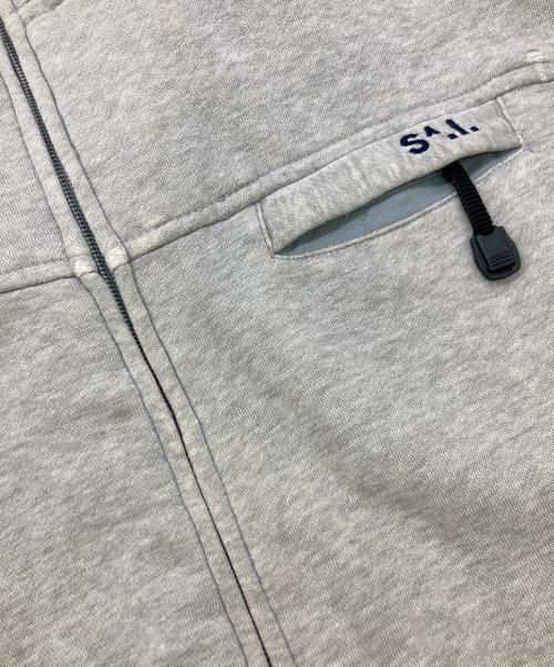stussy（ステューシー）stussy (ステューシー) 90sハイネックジップパーカー グレー サイズ:Sの古着・服飾アイテム