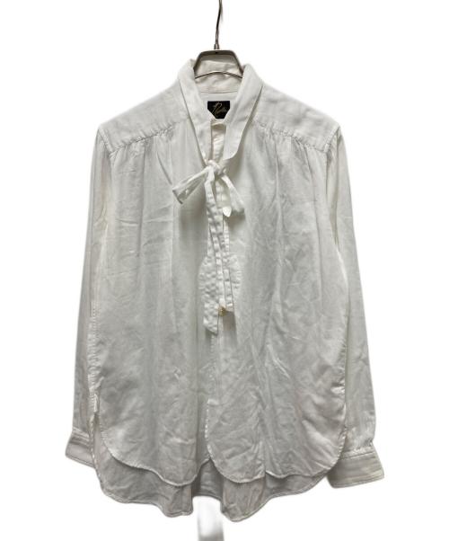 Needles（ニードルズ）Needles (ニードルズ) ascot collar edw gather shirts ホワイト サイズ:XSの古着・服飾アイテム