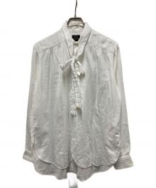 Needles（ニードルズ）の古着「ascot collar edw gather shirts」｜ホワイト