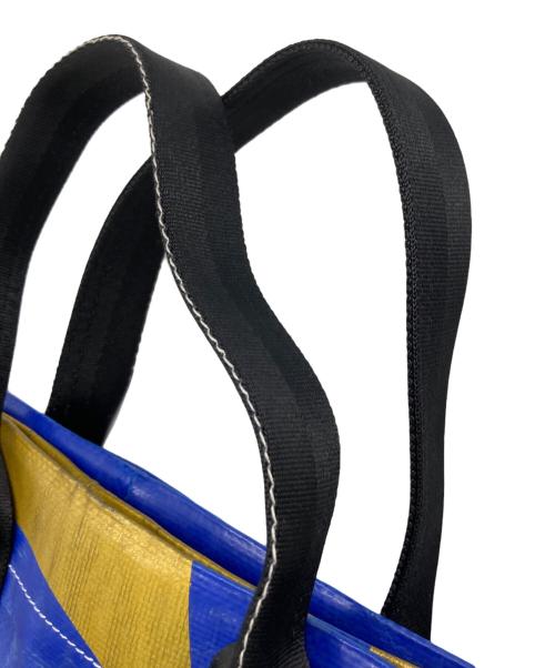 FREITAG（フライターグ）FREITAG (フライターグ) COMME des GARCONS (コムデギャルソン) 再解釈トートバッグ ブルー×ゴールドの古着・服飾アイテム