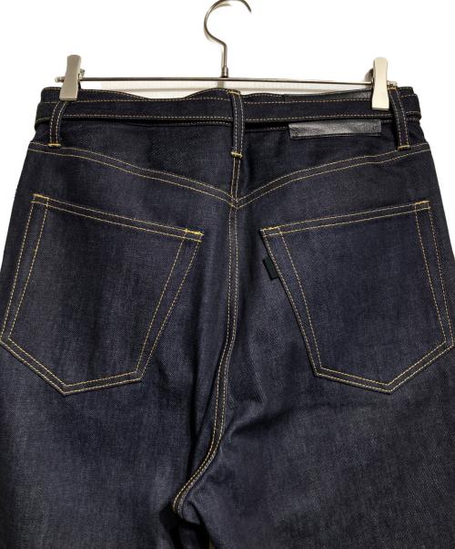 sacai（サカイ）sacai (サカイ) Belted denim pants/ベルテッドデニムパンツ インディゴ サイズ:2の古着・服飾アイテム
