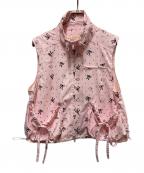 ）の古着「RIBBON＆DOT VEST」｜ピンク