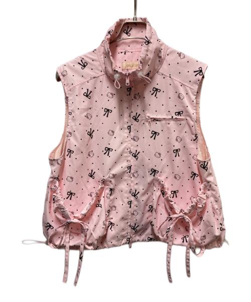 Candy Stripper（キャンディーストリッパー）Candy Stripper (キャンディーストリッパー) RIBBON＆DOT VEST ピンク サイズ:FREEの古着・服飾アイテム