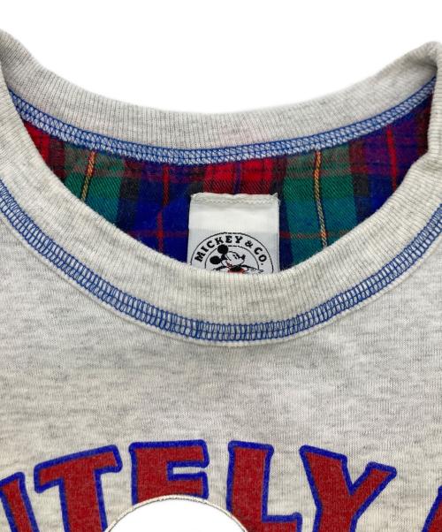 MICKEY&CO（ミッキーアンドカンパニー）MICKEY＆CO (ミッキーアンドカンパニー) キャラクターTシャツ グレー サイズ:Mの古着・服飾アイテム